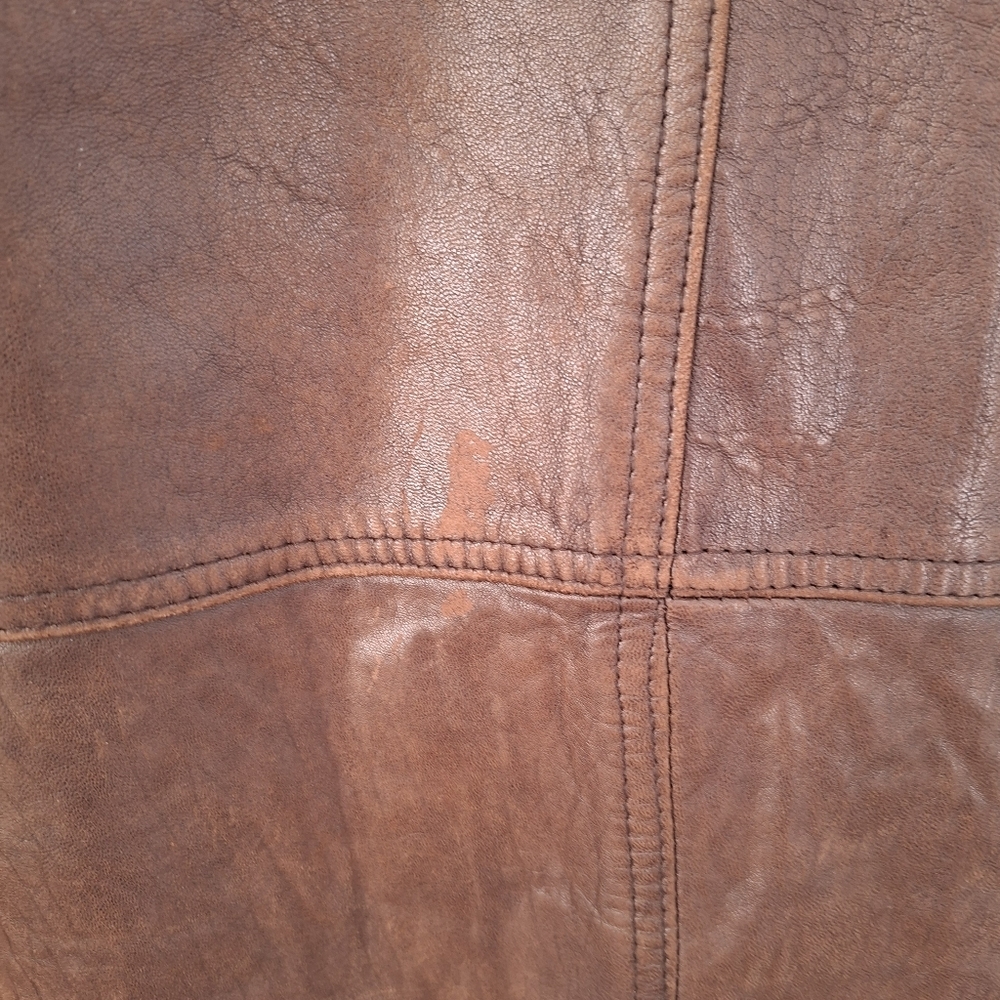 Vintage Aquascutum Of London Men's Brown Leather Jacket Coat Made In Canada - Picture 16 of 16